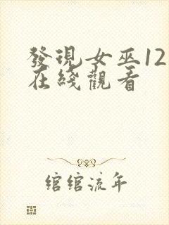 发现女巫12集在线观看