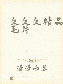 久久久精品免费毛片封面