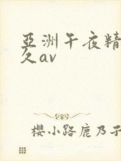 亚洲午夜精品久久av封面