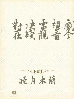 对决电视剧免费在线观看全集