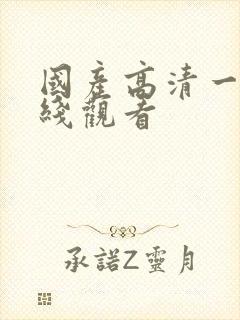 国产高清一级在线观看