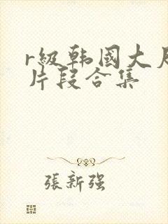 r级韩国大尺度片段合集