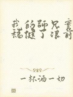 我的师兄实在太稳健了浪前辈到底是谁封面