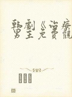 韩剧《治疗》双男主免费观看