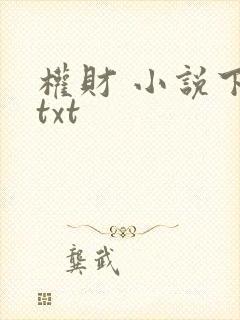 权财 小说下载txt
