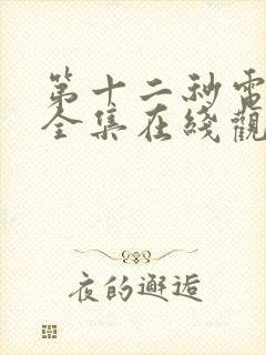 第十二秒电视剧全集在线观看免费