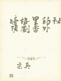 暗格里的秘密电视剧番外