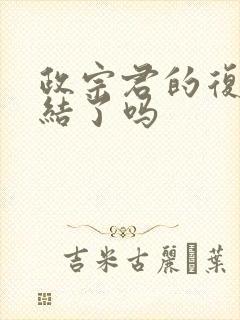 政宗君的复仇完结了吗