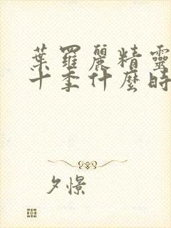 叶罗丽精灵梦第十季什么时候播出