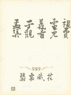 孟子义电视剧全集观看免费版高清