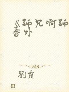 《师兄啊师兄》番外封面