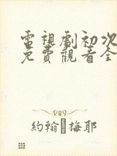 电视剧初次爱你免费观看全集剧情封面