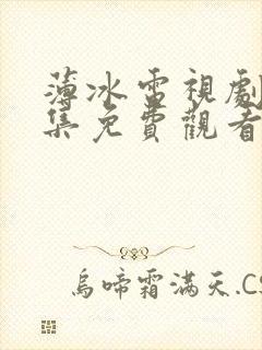 薄冰电视剧40集免费观看封面