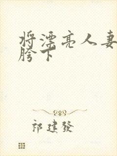 将漂亮人妻征服胯下封面