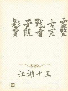 影子战士电影免费观看完整版