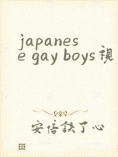 japanese gay boys视频