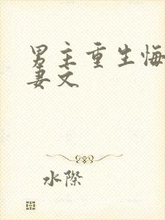 男主重生悔过追妻文