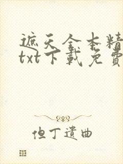 遮天全本精校版txt下载免费封面