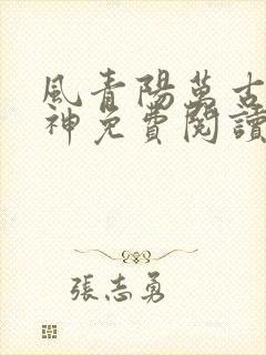 风青阳万古第一神免费阅读