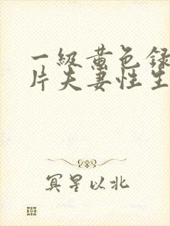 一级黄色录像影片夫妻性生活录像影片