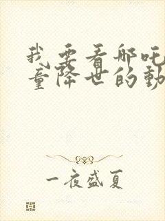 我要看哪吒之魔童降世的动画片