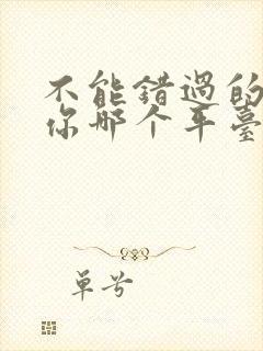 不能错过的只有你哪个平台可以看