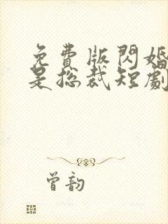 免费版闪婚老公是总裁短剧封面