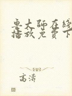 鲁大师在线视频播放免费下载电视剧