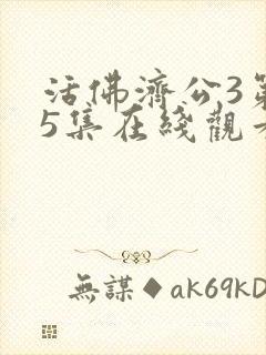 活佛济公3第75集在线观看封面