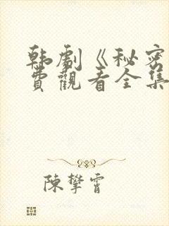 韩剧《秘密》免费观看全集电视剧中封面