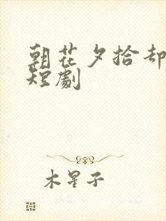 朝花夕拾却已迟短剧