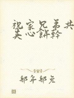 祝家兄弟共享后夹心饼干