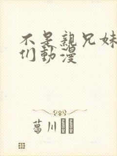 不是亲兄妹的我们动漫封面