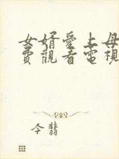 女婿爱上母娘免费观看电视剧大全