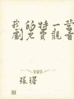 我的特一营电视剧免费观看全集封面