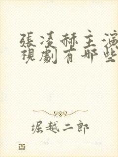 张凌赫主演的电视剧有哪些