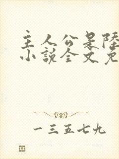 主人公是陆鸣的小说全文免费阅读