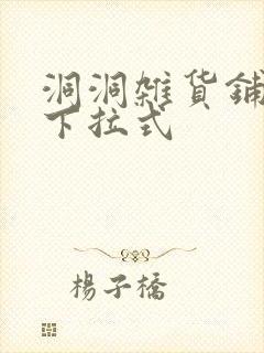 洞洞杂货铺免费下拉式