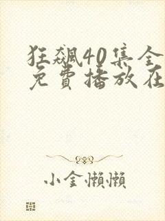 狂飙40集全集免费播放在线观看