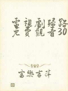 电视剧归路全集免费观看30集完整版