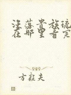 没落贵族琉璃川在哪里看完整版