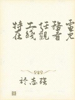 特工任务电视剧在线观看免费完整版封面