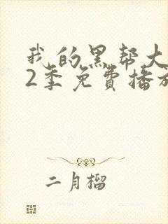 我的黑帮大佬第2季免费播放