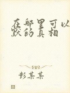 在哪里可以看沉默的真相