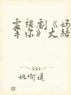 电视剧《妈妈在等你》大结局