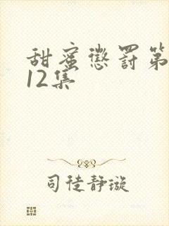 甜蜜惩罚第二季12集