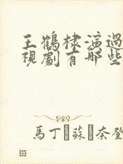 王鹤棣演过的电视剧有哪些封面