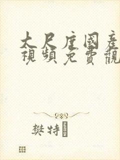 大尺度国产精品视频免费观看