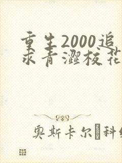 重生2000追求青涩校花同桌开始最新更新章节