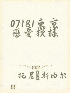 07181东京恋爱模样封面